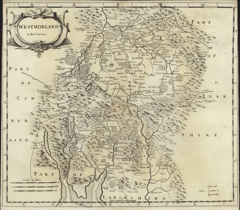 Carte du Westmorland - Robert Morden