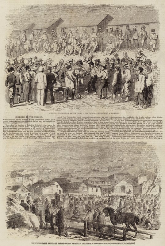 Croquis en Crimée - Robert Thomas Landells