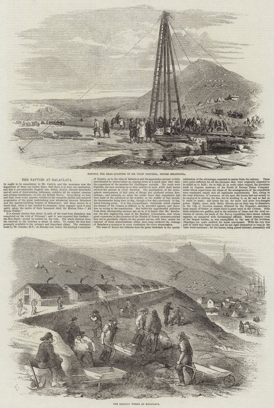 Les terrassiers à Balaclava - Robert Thomas Landells