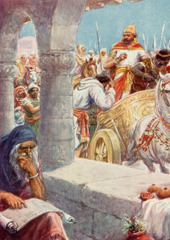 "Va te laver dans le Jourdain" (lithographie en couleur) - Robert Ambrose Dudley