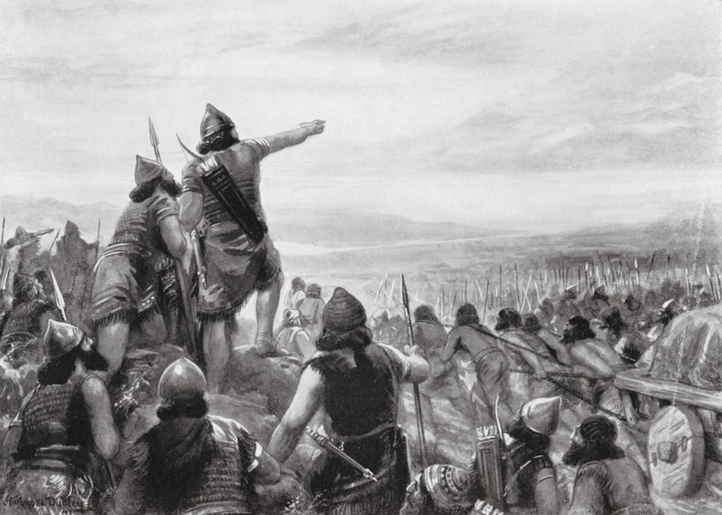 Raid de Shamshi-Adad III sur le rivage de "la Grande Mer" - Robert Ambrose Dudley