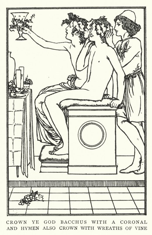 Couronnez le dieu Bacchus d