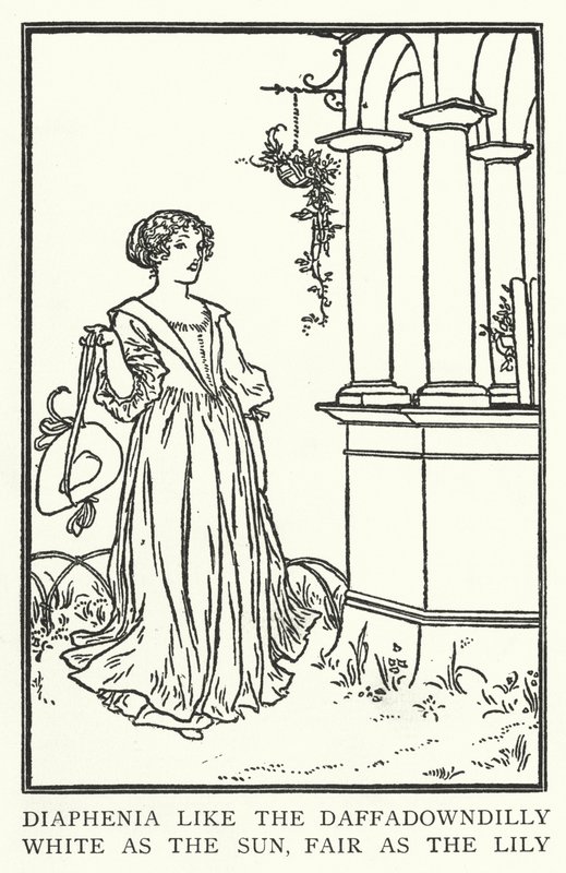 Diaphenia comme la jonquille, blanche comme le soleil, belle comme le lys - Robert Anning Bell