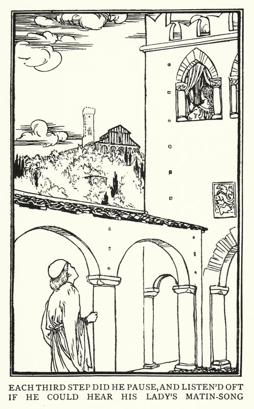 Illustration pour les Poèmes de John Keats : Isabelle ou le Pot de Basilic - Robert Anning Bell