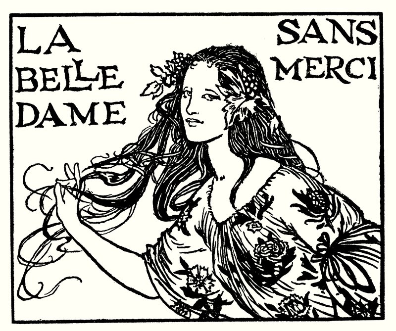 Illustration pour les Poèmes de John Keats : La Belle Dame Sans Merci - Robert Anning Bell