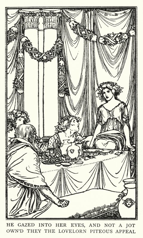Illustration pour les Poèmes de John Keats : Lamia - Robert Anning Bell