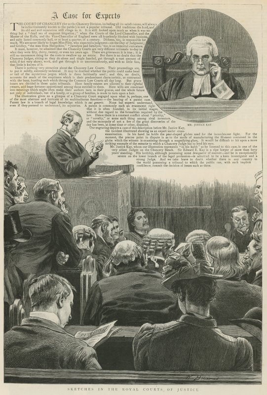 Une affaire pour experts : Croquis dans les Cours Royales de Justice ; avec une vignette de M. Justice Kay - Robert Barnes