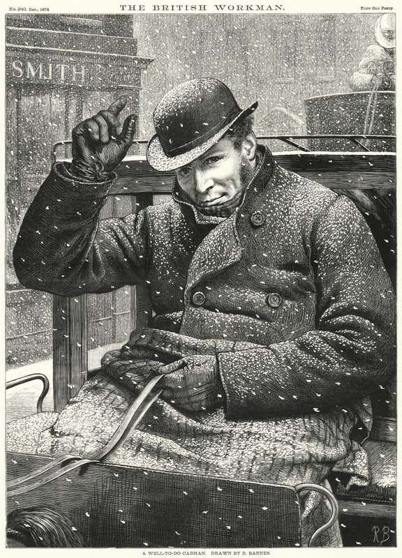 Un cocher aisé (gravure) - Robert Barnes