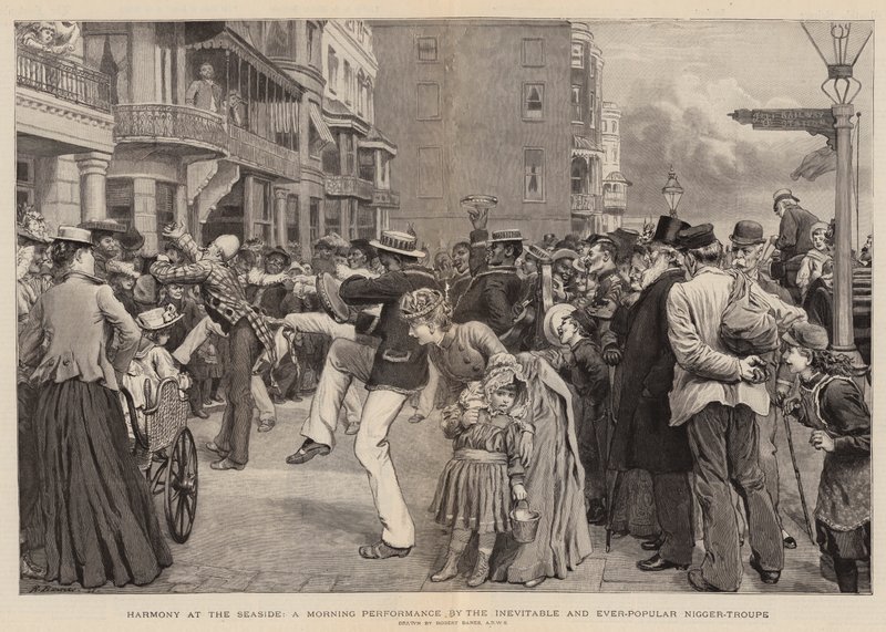 Harmonie au bord de la mer, une performance matinale par la troupe inévitable et toujours populaire des Nègres - Robert Barnes