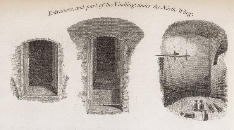 Entrées et partie de la voûte sous l