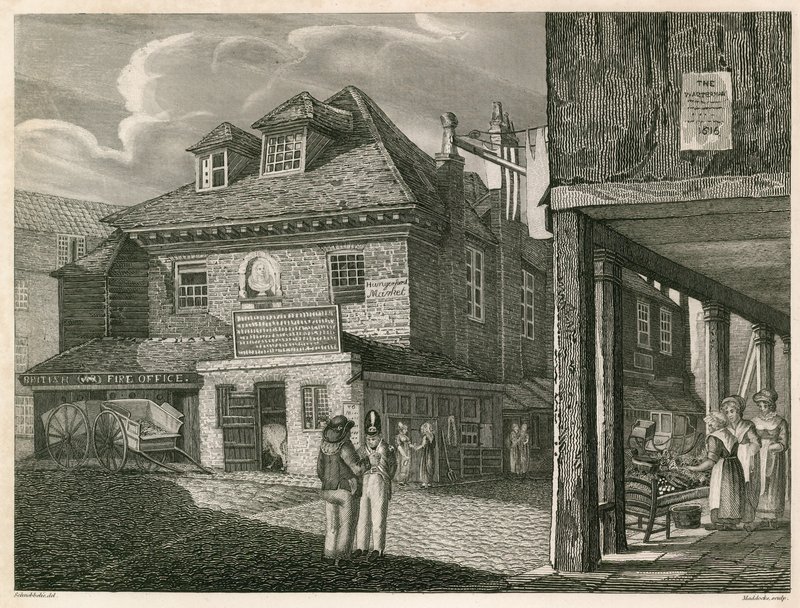 Marché de Hungerford, près des bâtiments de York, The Strand, Londres - Robert Blemell Schnebbelie