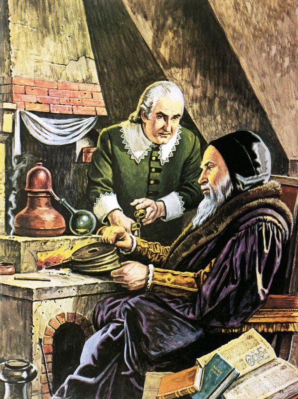 Alchimiste et son assistant - Roger Payne