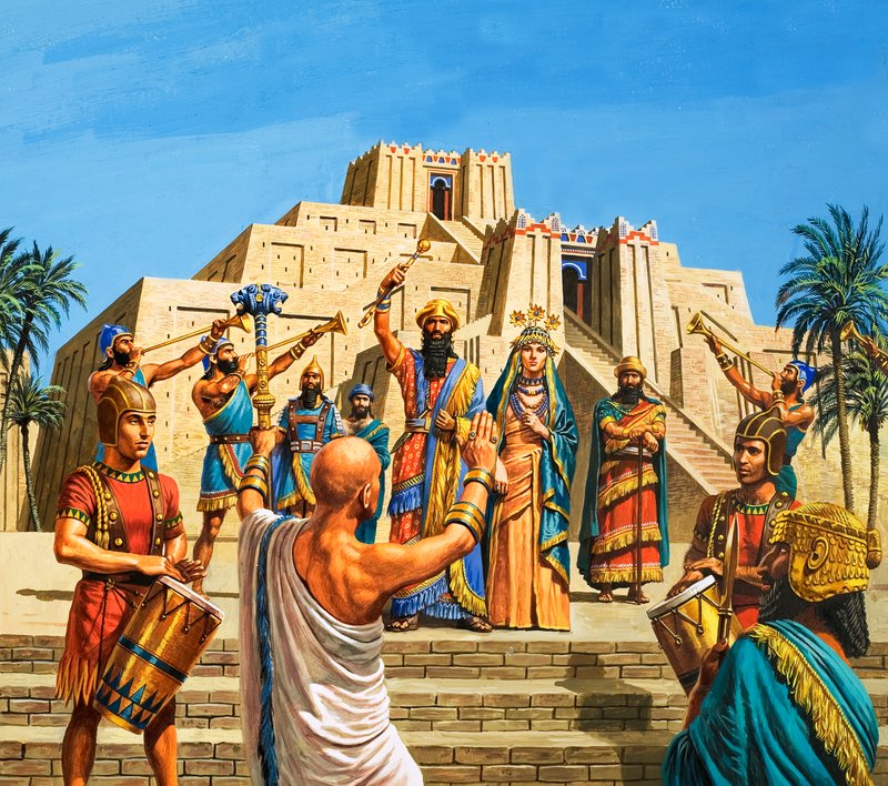 Temple babylonien élevé à la gloire de Sargon - Roger Payne
