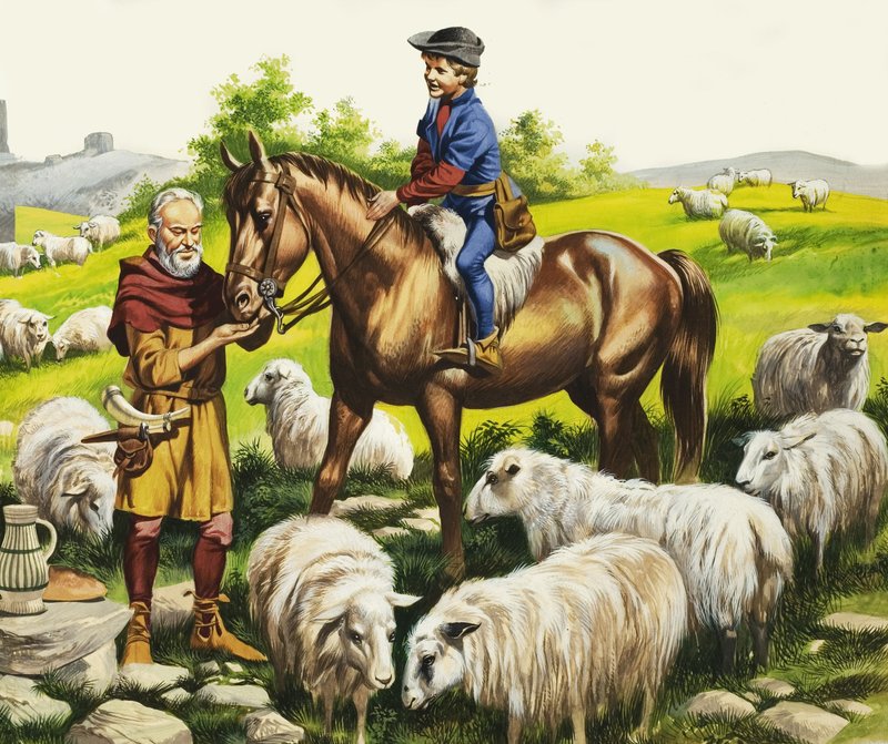 Un garçon de ferme au quinzième siècle - Ron Embleton