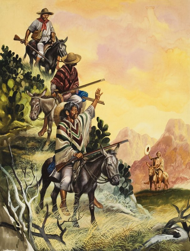 Mexique (gouache sur papier) - Ron Embleton