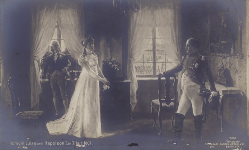 La Reine Louise de Prusse rencontrant Napoléon à Tilsit - Rudolf Eichstaedt