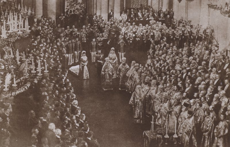 Couronnement du tsar Nicolas II et de la tsarine Alexandra de Russie, cathédrale de l