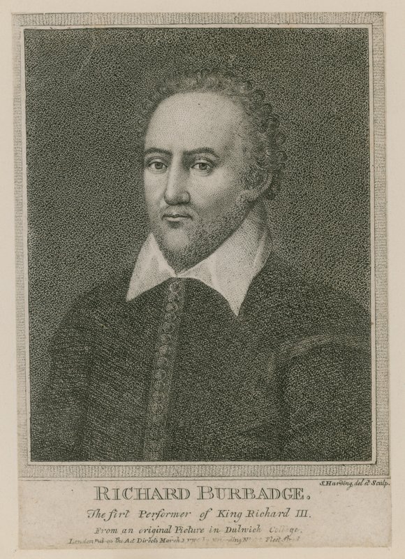 Richard Burbadge, le premier interprète de Richard III - S. Harding