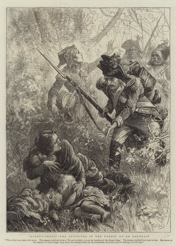 Quatre-vingt-treize, les fugitifs dans la forêt de La Saudraie - Samuel Luke Fildes