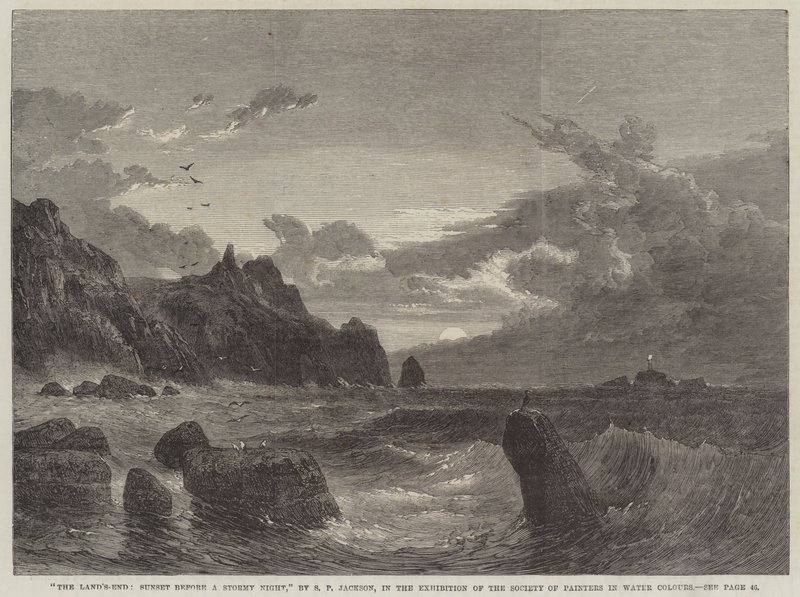 La Pointe du Raz, coucher de soleil avant une nuit orageuse - Samuel Phillips Jackson