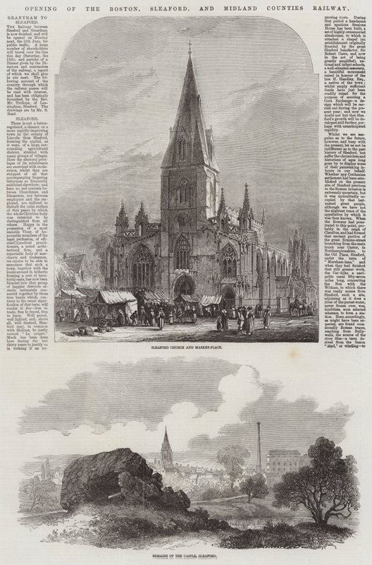 Ouverture du chemin de fer de Boston, Sleaford et des comtés du Midland - Samuel Read