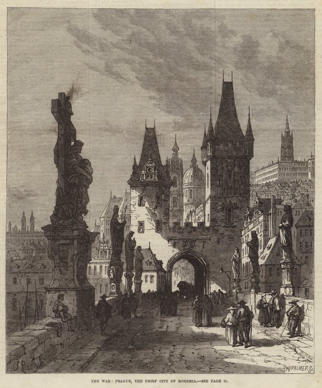 La guerre, Prague, la principale ville de Bohême - Samuel Read
