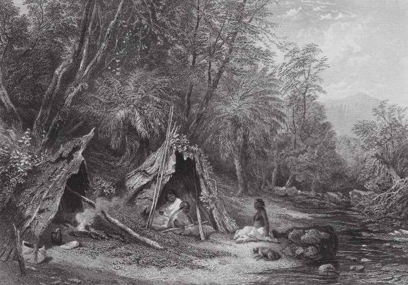 Australie : Campement indigène - Samuel (after) Prout