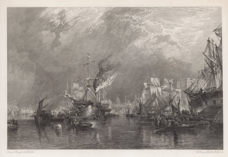 Le port de Londres - Samuel Bough