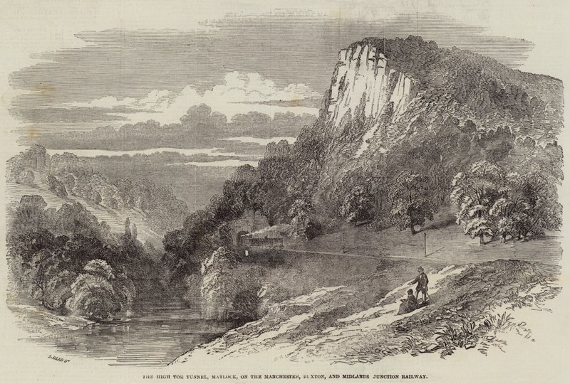 Le tunnel de High Tor, Matlock, sur le chemin de fer de Manchester, Buxton et Midlands Junction - Samuel Read
