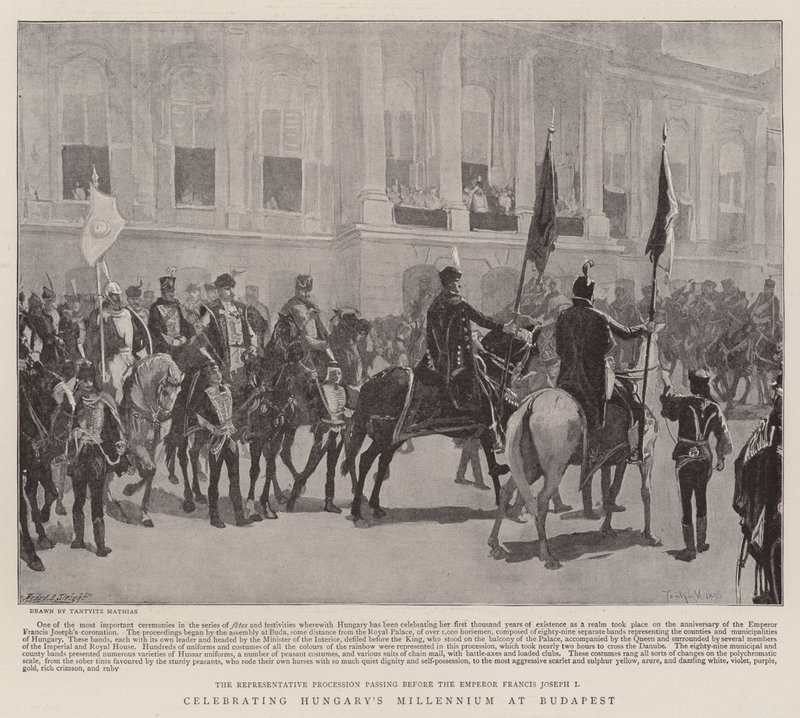 Célébration du millénaire de la Hongrie à Budapest - School Hungarian
