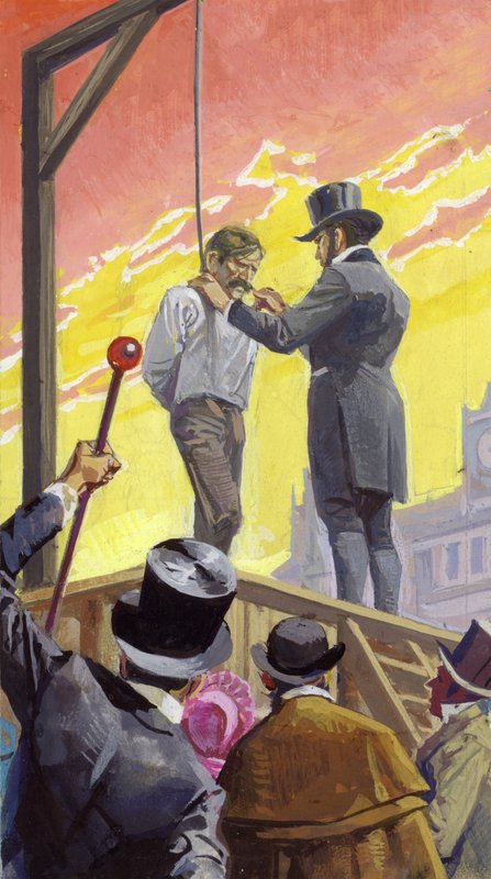 Burke et Hare, pilleurs de tombes et assassins (gouache sur papier) - Severino Baraldi