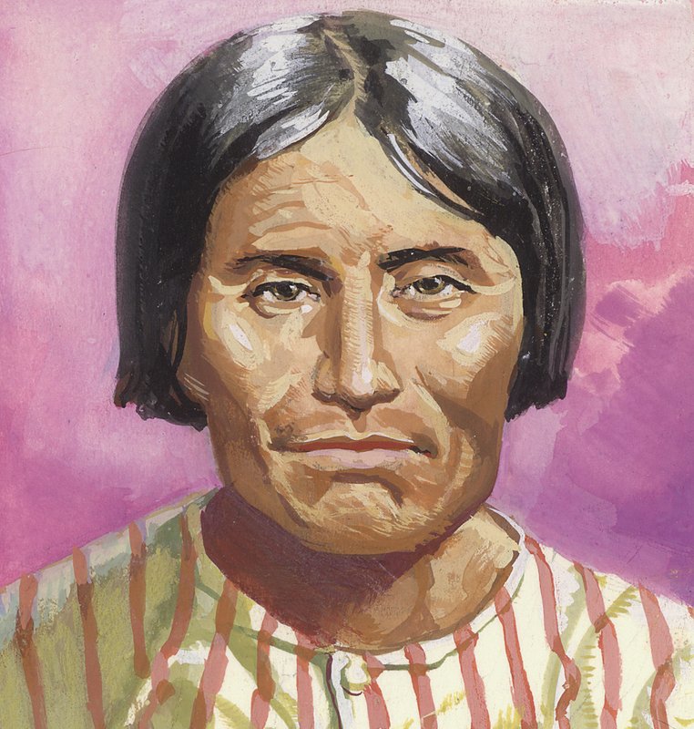 Chef Kintpuash (gouache sur papier) - Severino Baraldi
