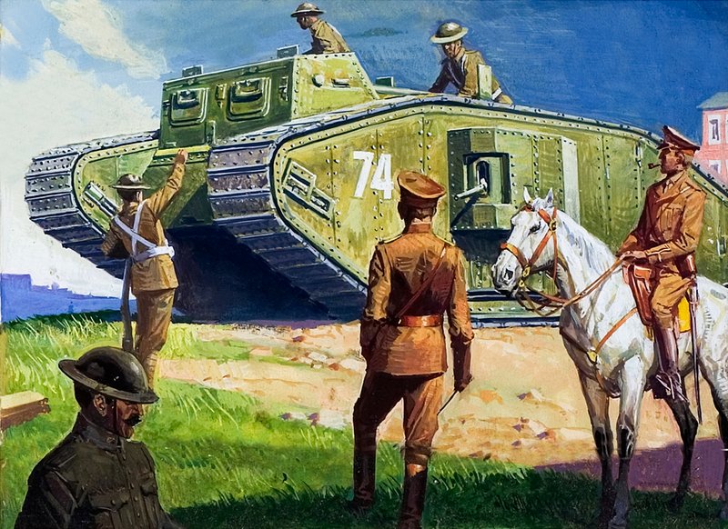 Tank sur le front occidental - Severino Baraldi