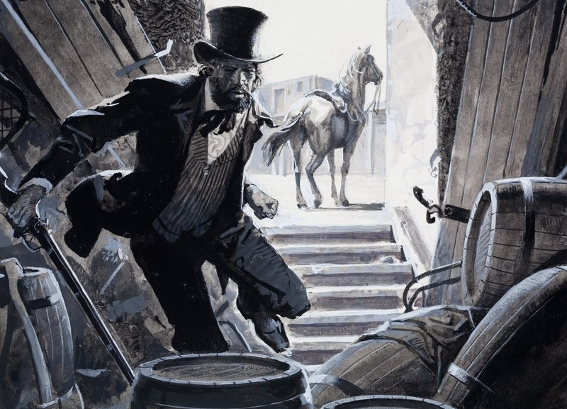 William Bent (gouache sur papier) - Severino Baraldi