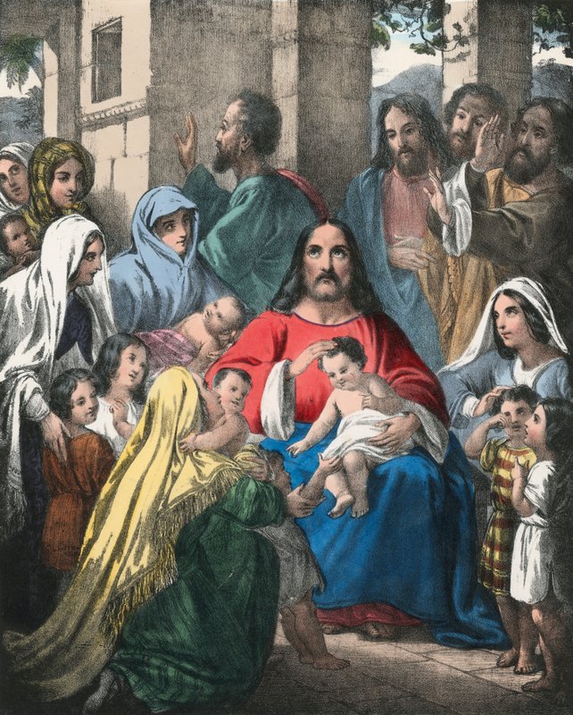 Le Christ bénissant les petits enfants - Siegfried Detler Bendixen