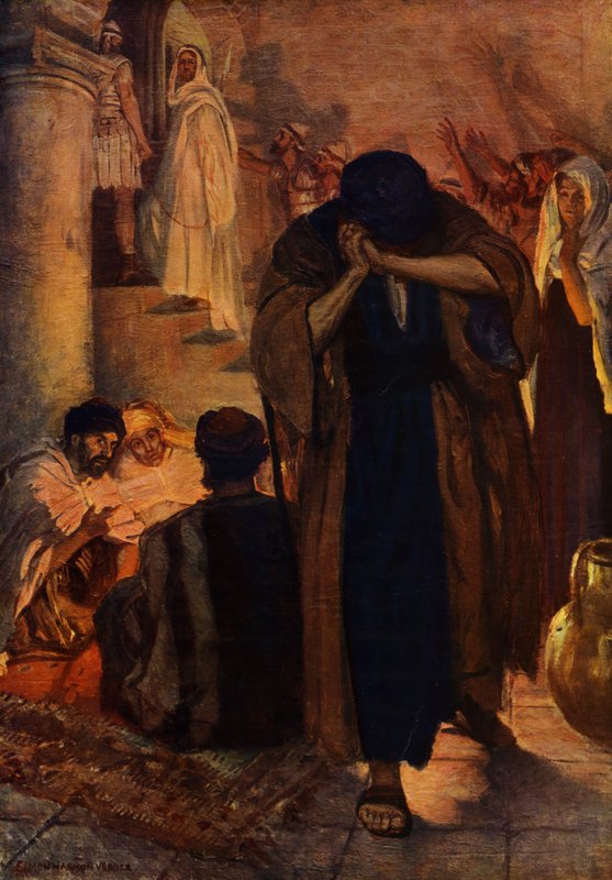 Le reniement de Saint Pierre - Simon Harmon (after) Vedder