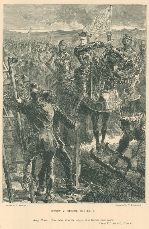 Illustration pour le Roi Henry V de Shakespeare - Sir John Charles Robinson