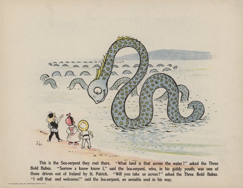 Illustration de la suite des aventures des trois bébés audacieux (lithographie couleur) - Sophia Rosamond Praeger