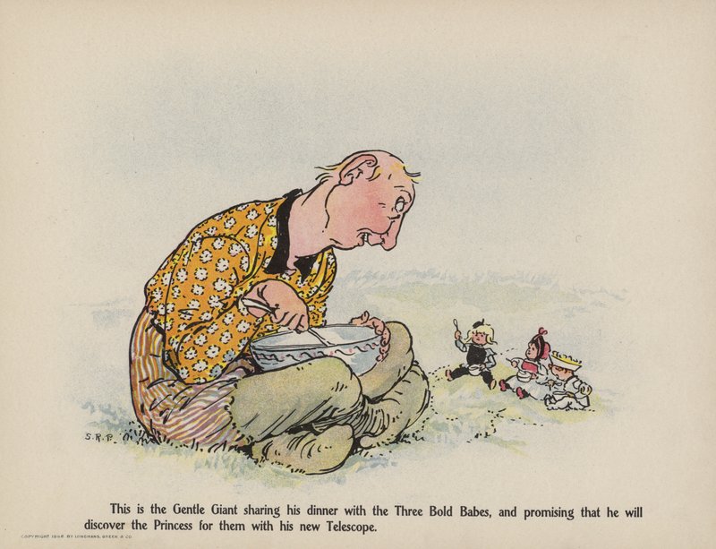 Illustration de la suite des aventures des trois bébés audacieux (lithographie couleur) - Sophia Rosamond Praeger