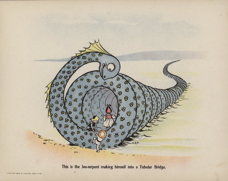 Illustration de la suite des aventures des trois bébés audacieux (lithographie couleur) - Sophia Rosamond Praeger