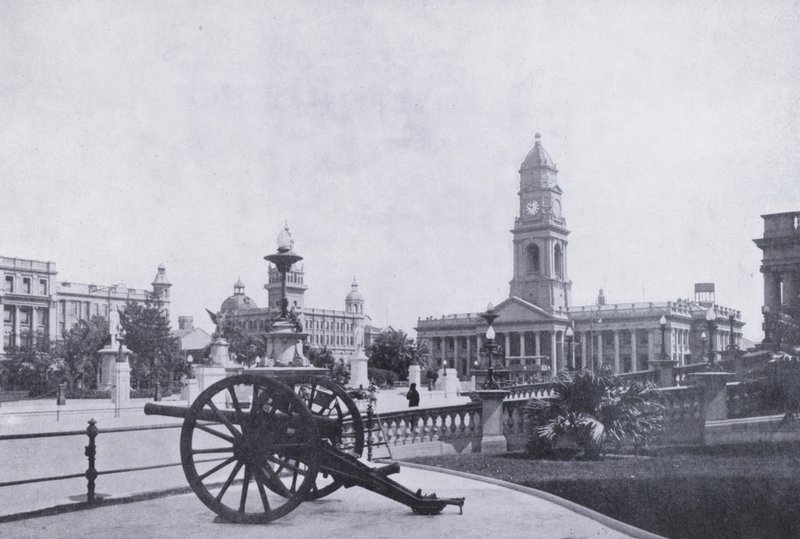 Jardins de la ville, montrant le bureau de poste, Durban - South African Photographer