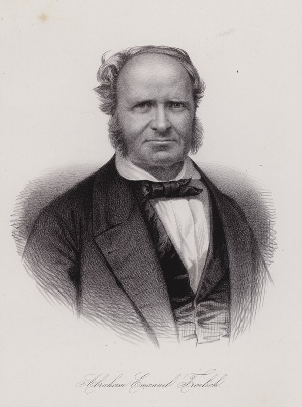 Abraham Emanuel Fröhlich, poète suisse (gravure) - Swiss School