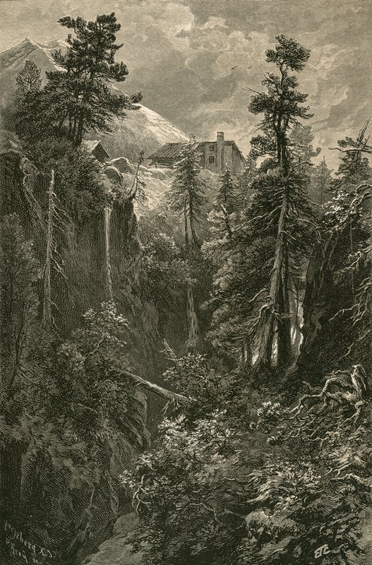 Gorge dans le col de la Bernina - Swiss School