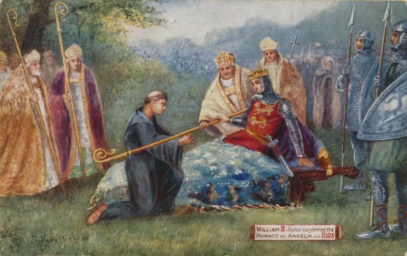 Guillaume II conférant la primauté à Anselme, 1093 - Sydney Herbert