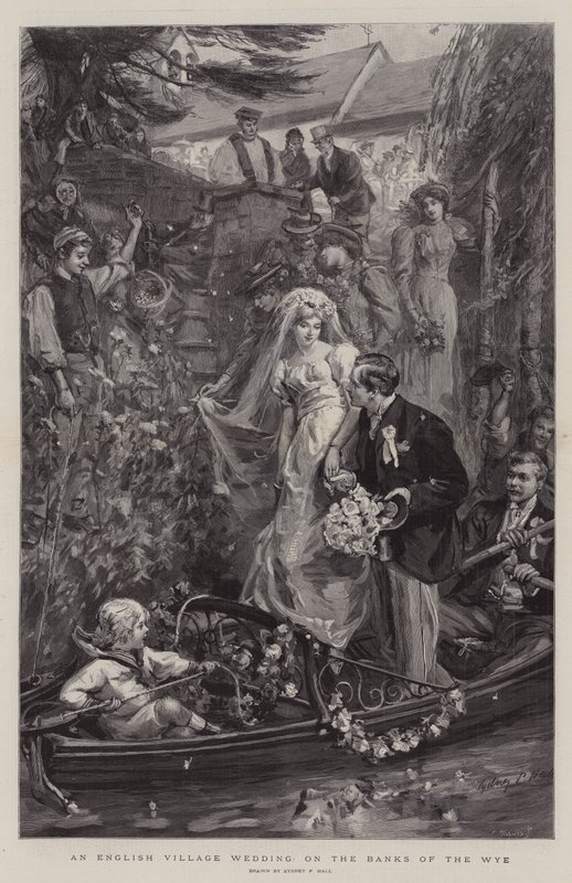 Un mariage villageois anglais, sur les rives de la Wye - Sydney Prior Hall