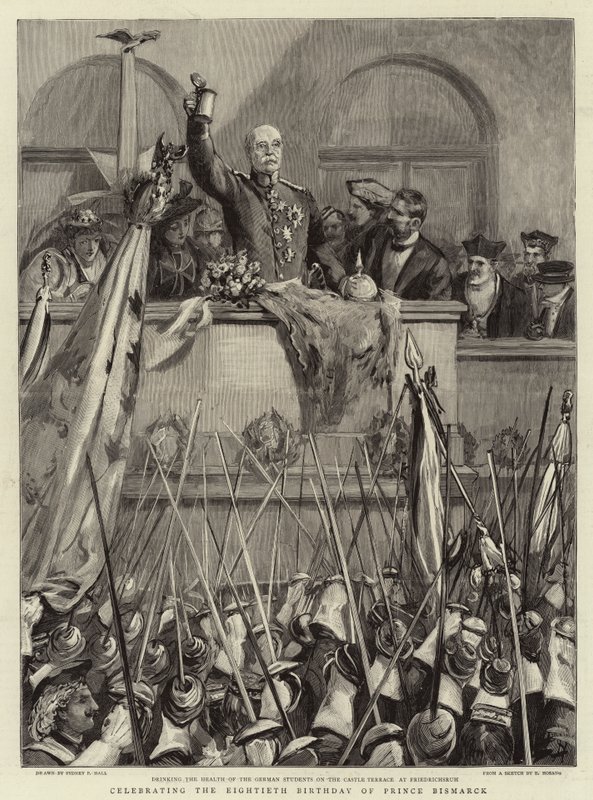 Célébration du quatre-vingtième anniversaire du prince Bismarck - Sydney Prior Hall