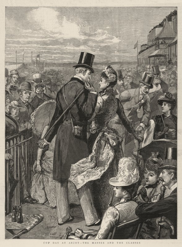 Jour de la Coupe à Ascot, les masses et les classes - Sydney Prior Hall