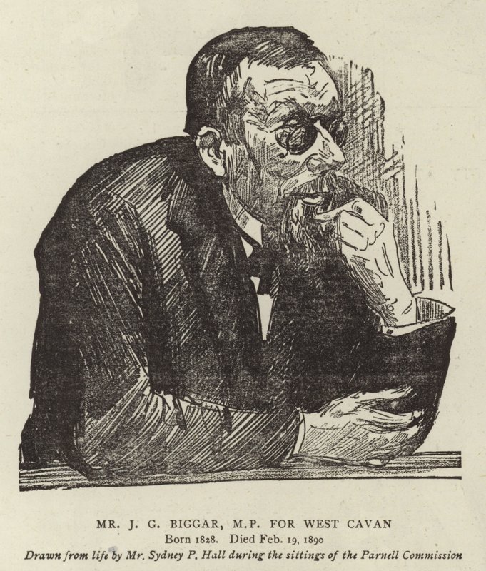 M. J G Biggar, député de West Cavan - Sydney Prior Hall