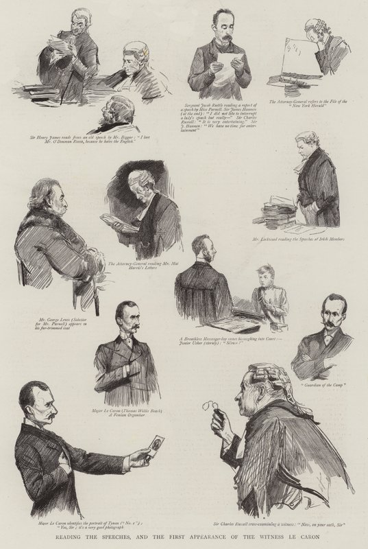 Lecture des Discours, et la Première Apparition du Témoin Le Caron - Sydney Prior Hall