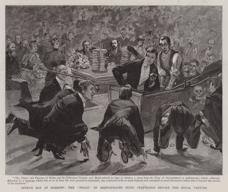 Jour de discours à Harrow, les Grenouilles d